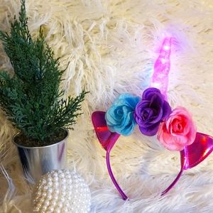 NEW Girls Unicorn Glowing Headband